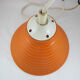 Lamp lampshade industrial day suspension metal enamelled sheet orange