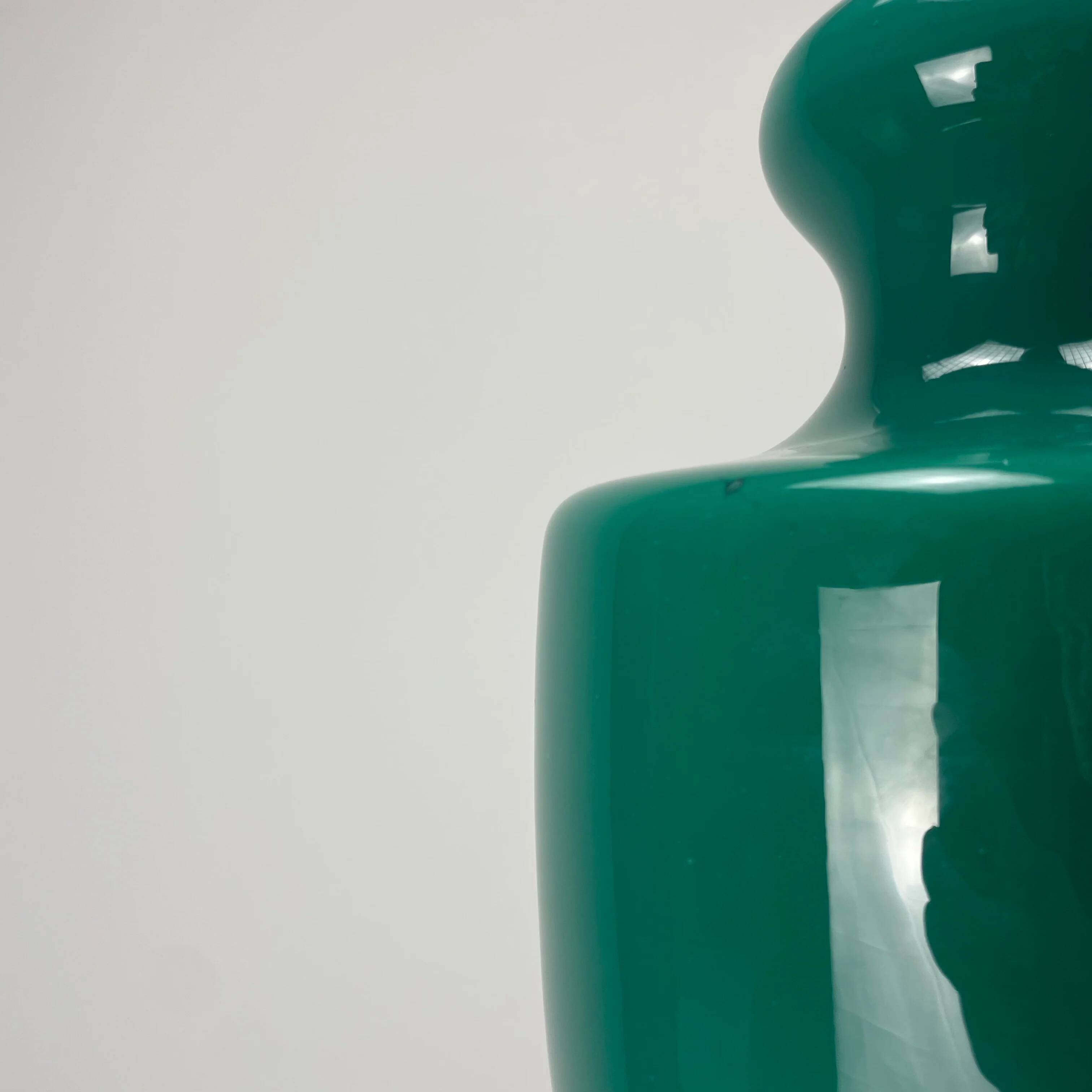 Rare green galaxy glass suspension light by Peill and Putzler 1960