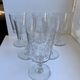 Set of 6 large wine glasses, crystal wine water engraved early twentieth century