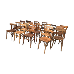 lot de 20 chaises bistrot