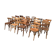 Lot de 20 chaises bistrot en bois courbé