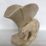 Art deco cracked vase