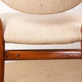 Danish teak and fabric armchair model BO-72, Finn Jhul for Bovirke 1946.