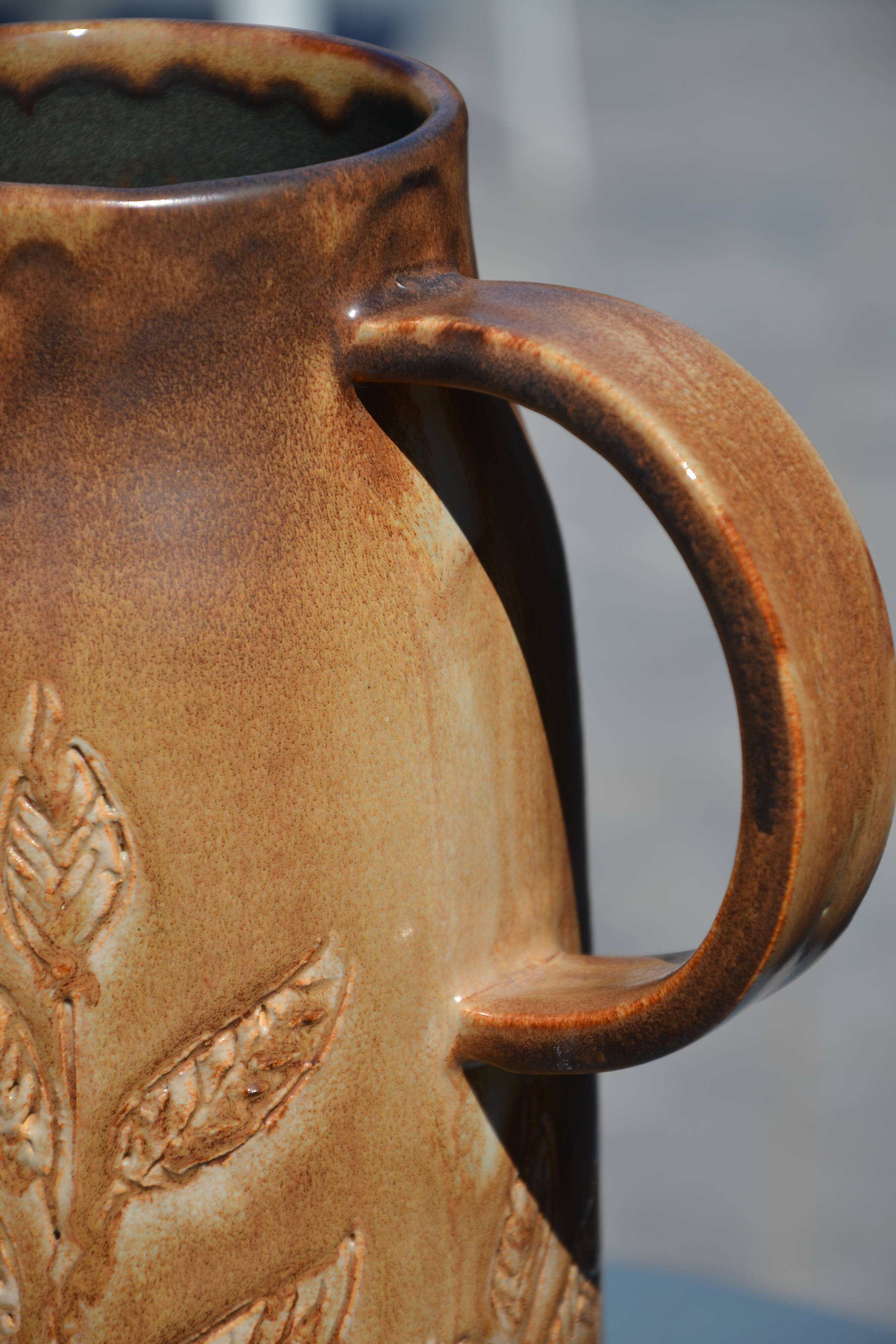 Vase/jug Denise and Michel Pointu "art ceramic high fire"