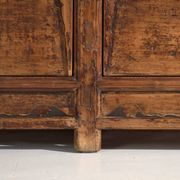 Pine buffet with two doors and scalloped panels – China, circa 1950