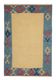 Large Yellow Kilim Rug, Gold Geometric Tribal Wool Carpet 300 x 202 cm