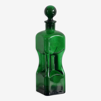 Erven Lucas Vintage Decanter Bowls Green Glass Canterer