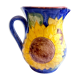 Portuguese pitcher with sunflowers