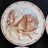 Iron clay soup plates
