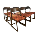 6 Baumann chairs sled rosewood
