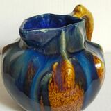Art nouveau pitcher enamelled earth early twentieth century
