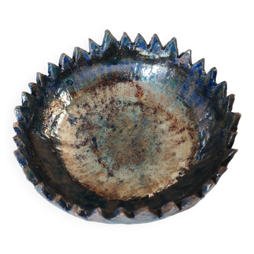 Empty raku pocket bowl