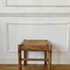 Tabouret paille et bois ancien