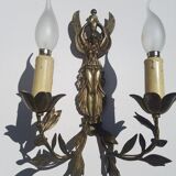 Paire d'appliques en bronze doré style Empire