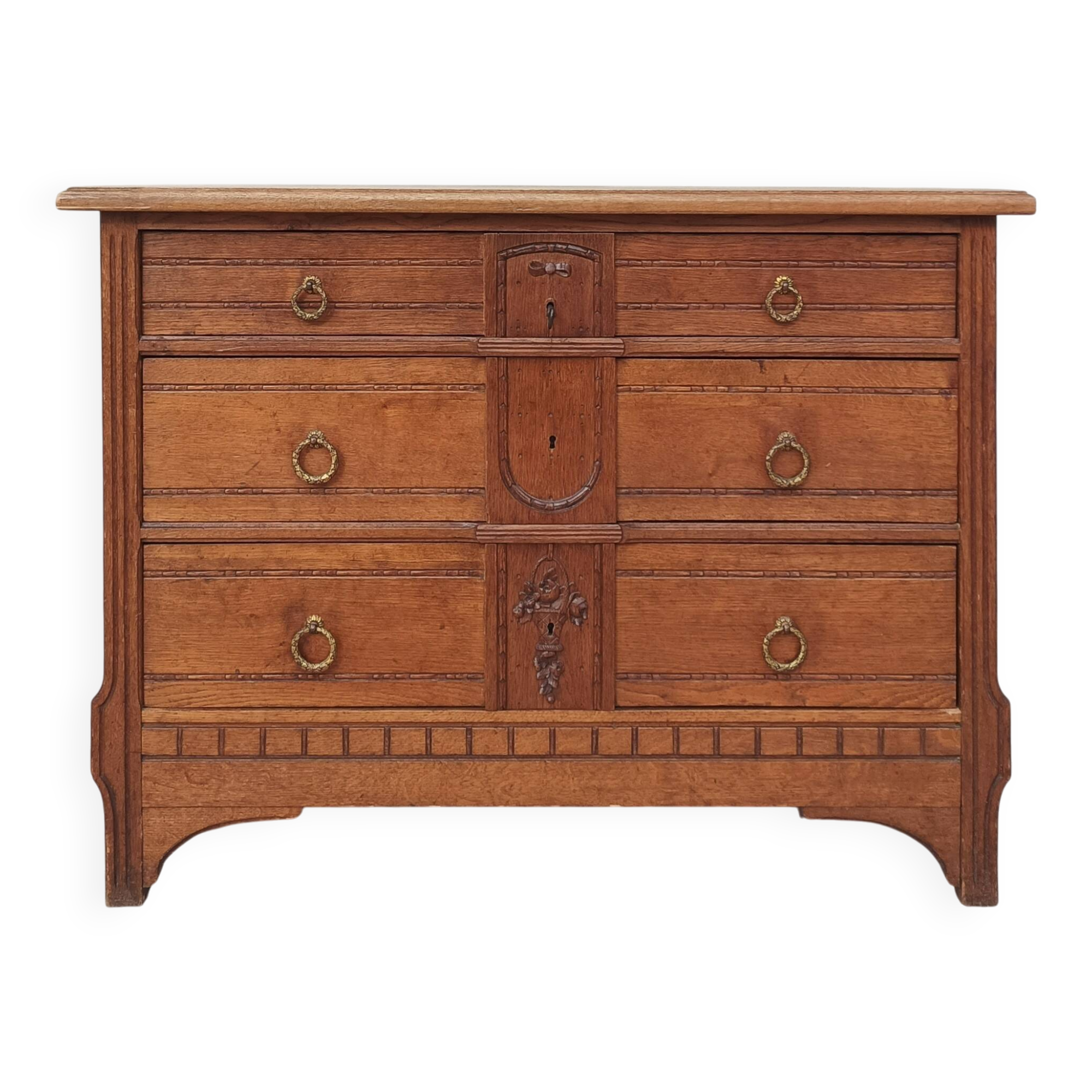 Commode style Louis XVI en chêne