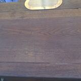 Ancien comptoir caisse de commerce chêne