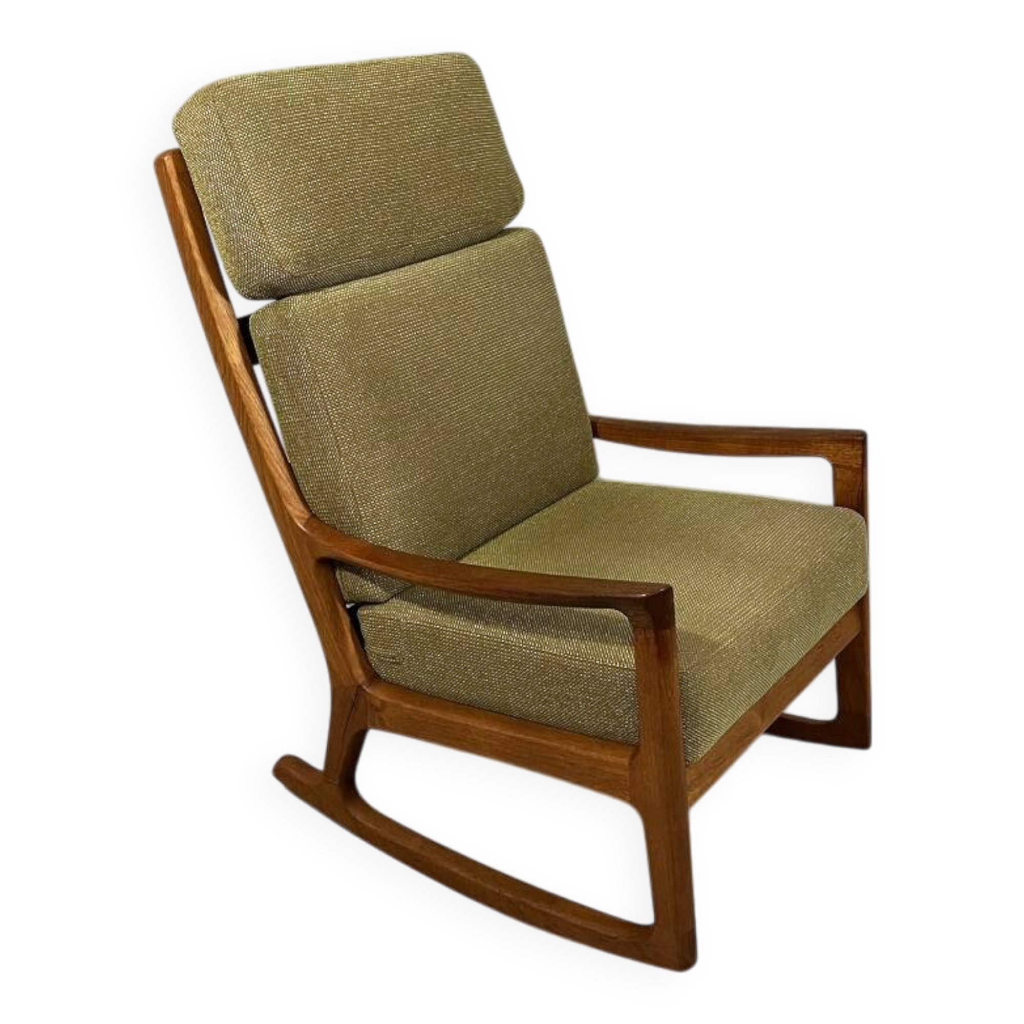 Ole Wanscher high back rocking chair Senator 1960’s