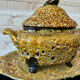 Soup tureen Émaux des Dunes and its tray