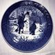 Royal Copenhagen porcelain Christmas plate 1985
