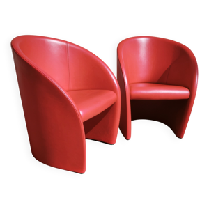 Paire de fauteuils Intervista, - poltrona frau