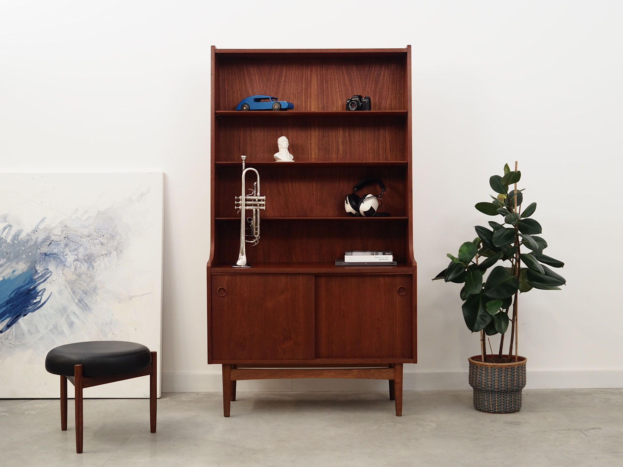 Teak bookcase, Danish design, 1960s, designer: Johannes Sorth