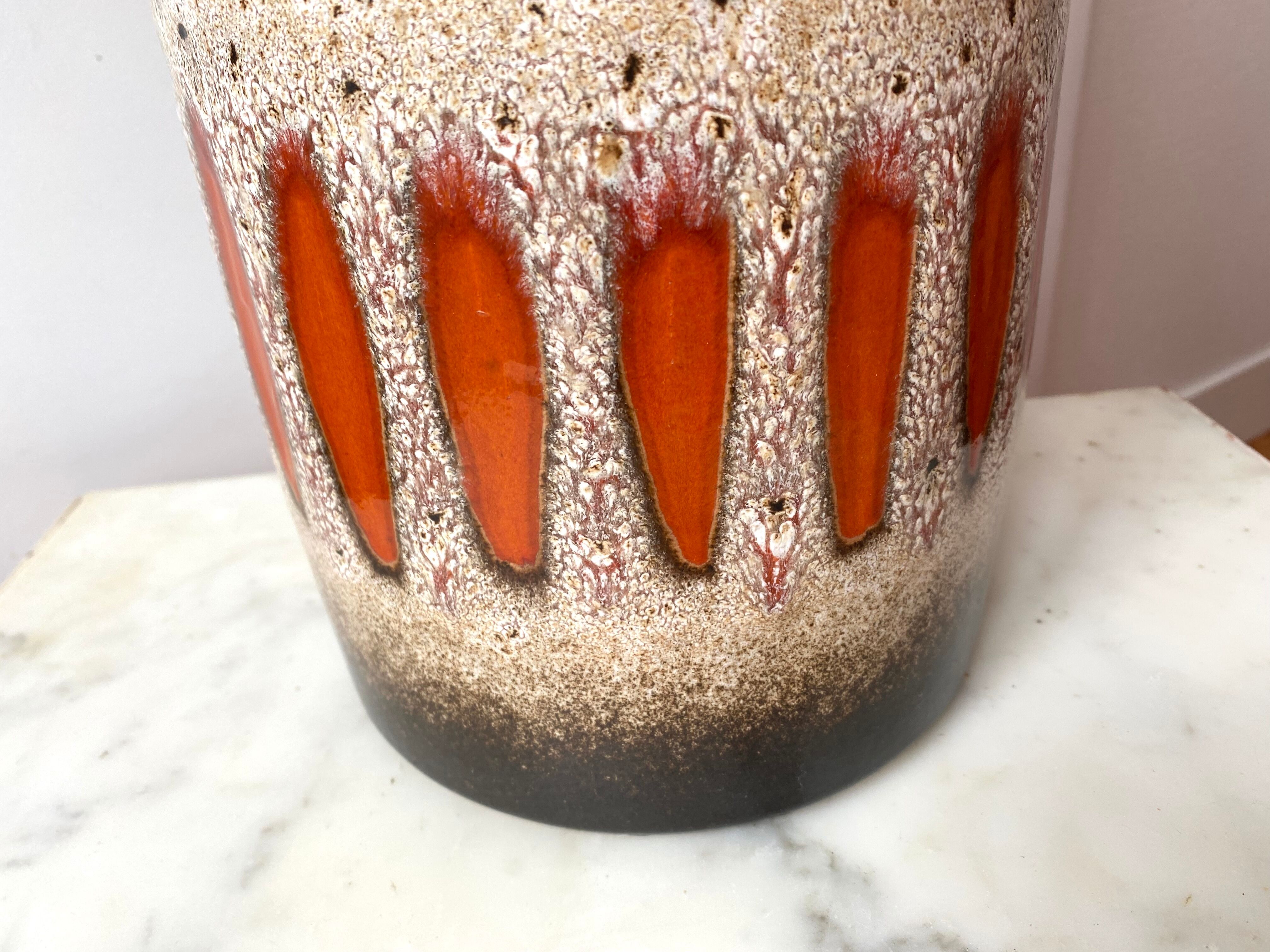 Ceramic vase fatlava scheurich W-Germany 1970 vintage