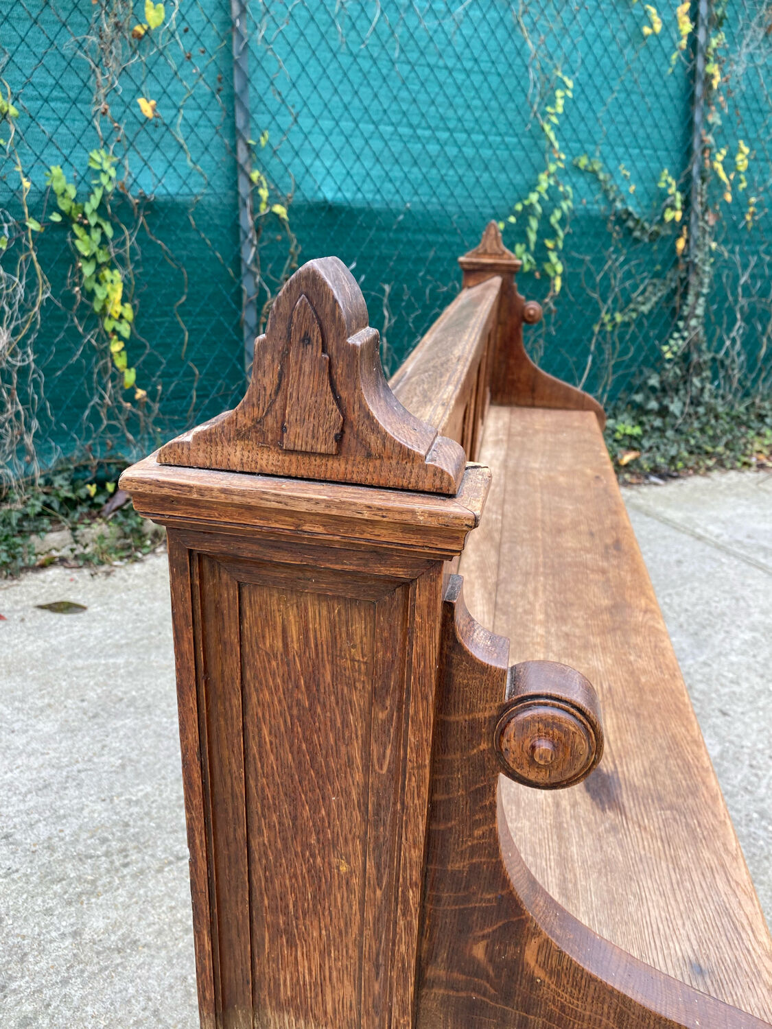 Old church pew