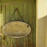 Oval art deco mirror
