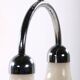 Vintage Space Age White hanging lamp Cristallux Germany 70
