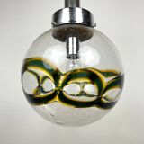 Large vintage swirling Murano glass pendant light, 1970s