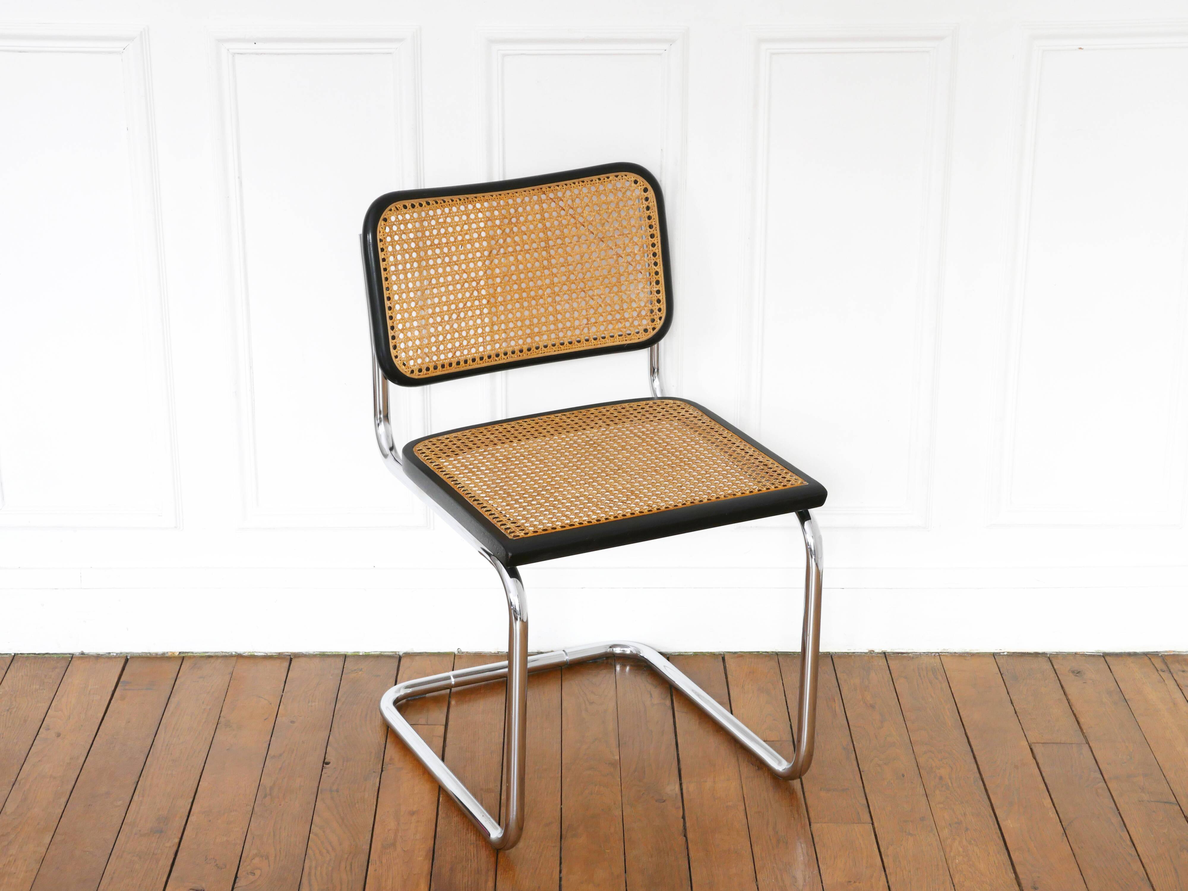 Chair Cesca B32 Marcel Breuer Made in Italy - Sitting cannage redone
