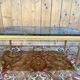 Louis XVI style painted coffee table and green marble