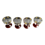 4 Enameled Alcohol Glasses – Art Deco