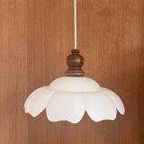Vintage opaline flower pendant light 🌸