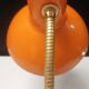 Lampe de bureau vintage - métal laqué orange - 1970