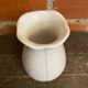 Vintage White Ceramic Flower-Shaped Vase France