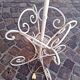 Veranda, terrace or garden floor lamp, in wrought iron, vintage.