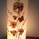 Lampe vintage fleurs séchées