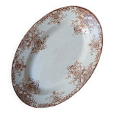 Plat oval Terre de Fer Longwy