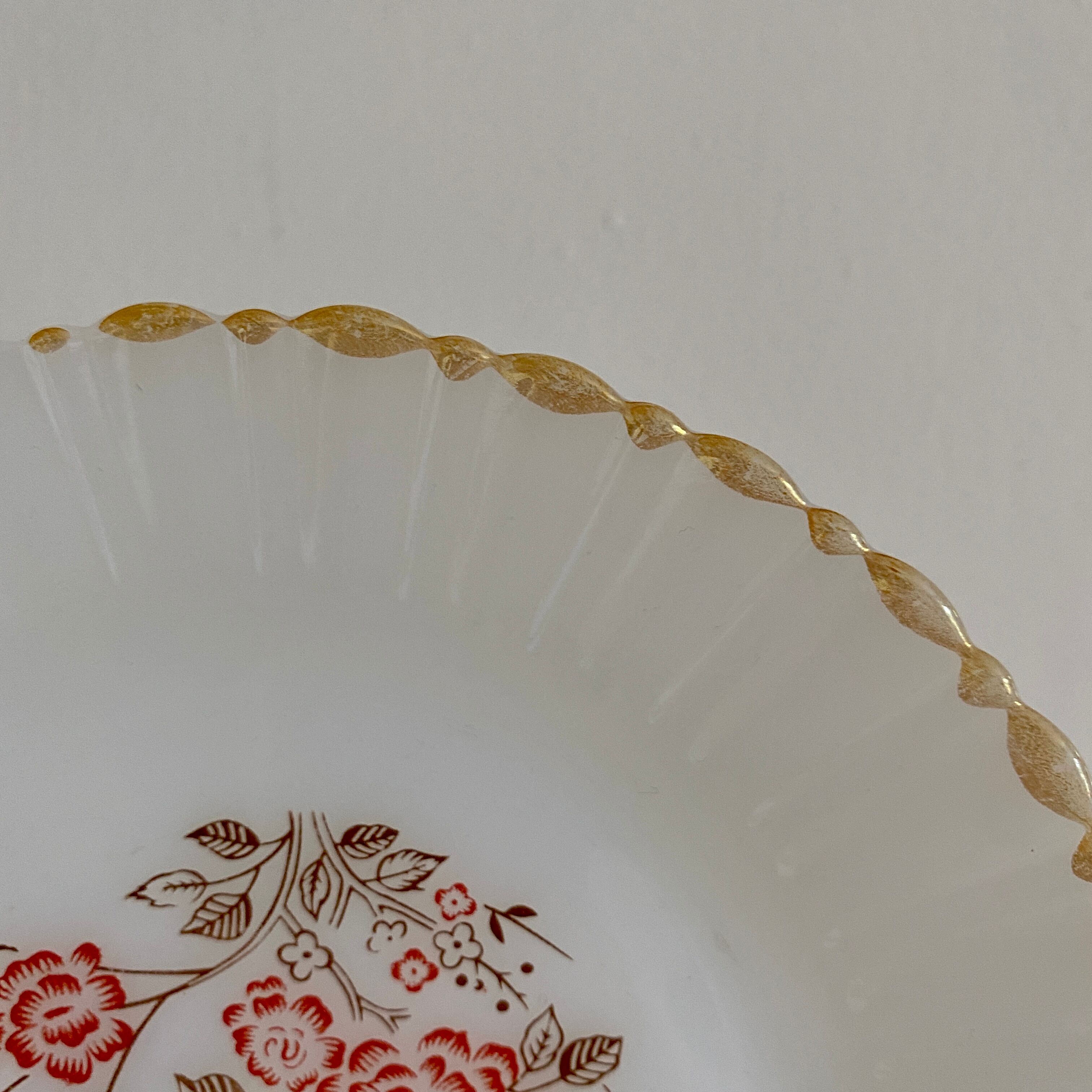 Lot de 6 assiettes à dessert vintage Termocrisa