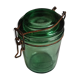 Solidex jar green glass
