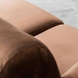 Canapé modulable 4 places en velours 1970 vintage modernisme