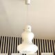 White opaline pendant lamp by Massimo Vignelli for Gino Vistosi, Murano