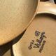 8 dessert plates village speckled blond stoneware
