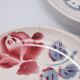 6 cups and under coffee cups Digoin Sarreguemines décor Cannes