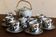 Grand feu stoneware tea service, Japan