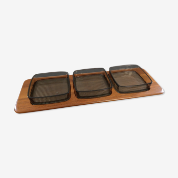 3 ramekins service tray 60