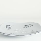 Mid-Century Modern French Blue Plate by Eva Jancke-Björk for Bo Fajans, Sweden