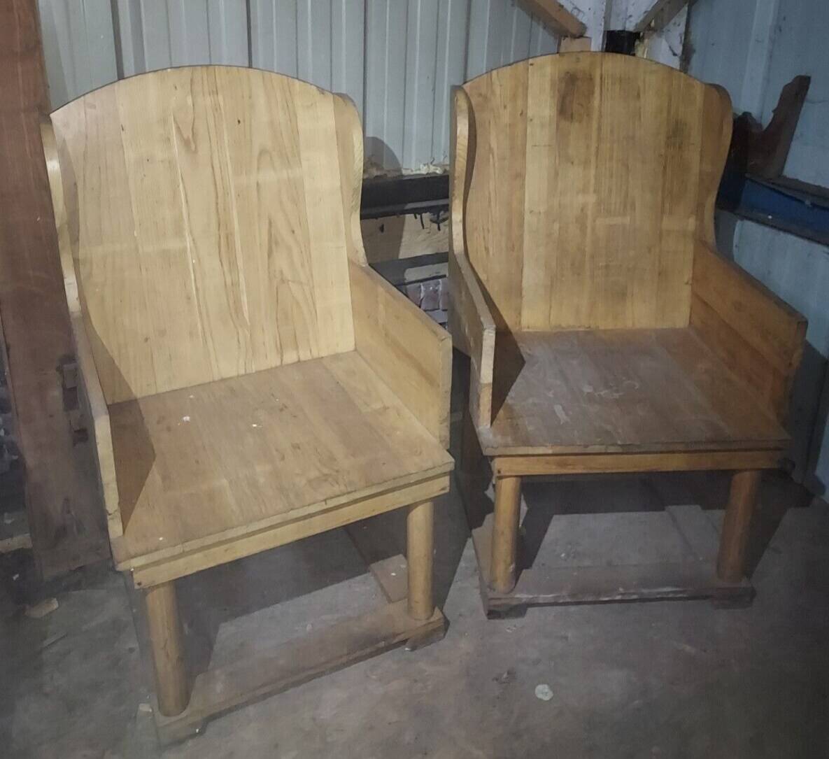 fir winged benches (pair)