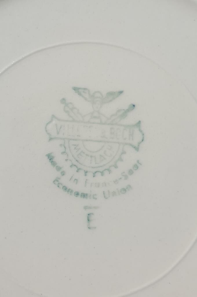 Set 12 hollow plates Villeroy & Boch 1950